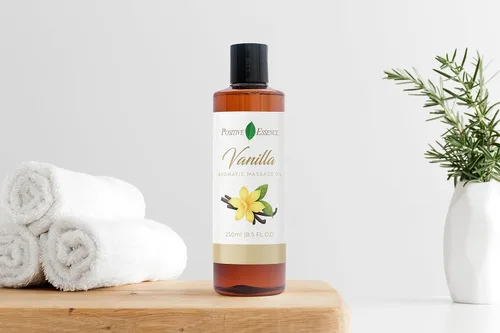 Miniatura 4 de Aceite de masaje de vainilla para masaje, loción de masaje corporal; jojoba, aceite de almendras dulces para la piel, vitamina E y aceite esencial