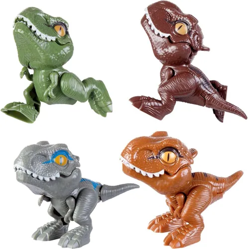 Miniatura 6 de Berry President Juguetes de dinosaurio para niños de 3 a 5 años, títeres de dinosaurios, figuras de acción de tiranosaurio Rex con bocas móviles