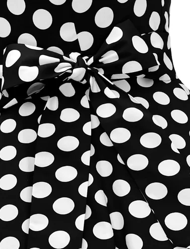 Miniatura 101 de Dressystar - Vestidos clásicos de fiesta con mangas casquillo, estilo Rockabilly y retro de la década de 1950