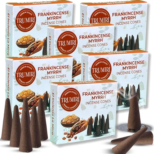 Miniatura 22 de TRUMIRI Incienso ámbar – Paquete de 20 conos (2 x 10) – Incienso de cono perfumado