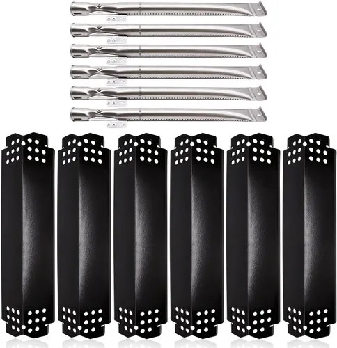 Miniatura 14 de Piezas de repuesto para parrilla Home Depot Nexgrill 720-0830H 720-0783E 720-0888 720-0888N 720-0864 720-0864M, escudos de placa térmica de acero