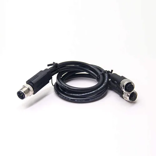 Miniatura 18 de Elecbee Conector M12 5 Pin A-Code Hembra a Hembra Cable terminado doble 1M/3.3ft