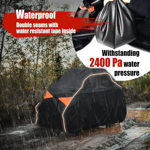 Miniatura 5 de IC ICLOVER Funda UTV, 2-3 plazas 600D resistente impermeable lado a lado, fundas UTV de dos plazas para exteriores compatibles con Polaris RZR