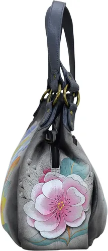 Miniatura 5 de Anna by Anuschka Bolso Hobo fruncido para mujer piel auténtica