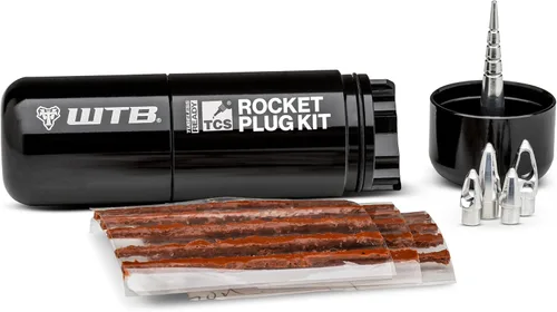 WTB Kit de reparación de neumáticos de bicicleta Rocket - Kit de enchufe fácil para neumáticos de bicicleta de montaña y grava sin cámara. Incluye