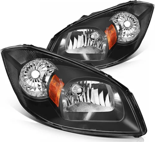 Miniatura 30 de Conjunto de faros delanteros para Chevy Avalanche 1500 2003-2006 para Avalanche 2500 03-06 para 1500 Classic 2007 carcasa negra reflector ámbar