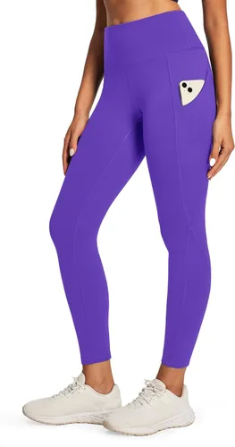 Miniatura 36 de Ewedoos - Leggings con forro de vellón y bolsillos para mujer, leggings térmicos de invierno para mujeres, pantalones de yoga y entrenamiento