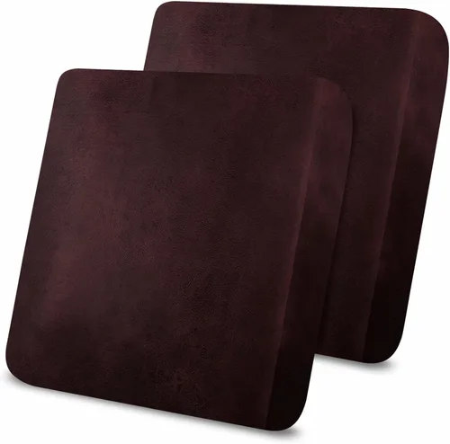 Miniatura 72 de Fundas de cojín tipo cuero para sofá, juego de fundas protectoras de muebles para sillón seccional, sofá biplaza de tela de elastano elástica