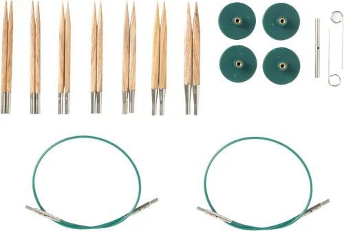 Miniatura 6 de Knit Picks Opciones 2-3/4" Juego de Agujas de Tejer Intercambiables de Punta Corta (Sunstruck)