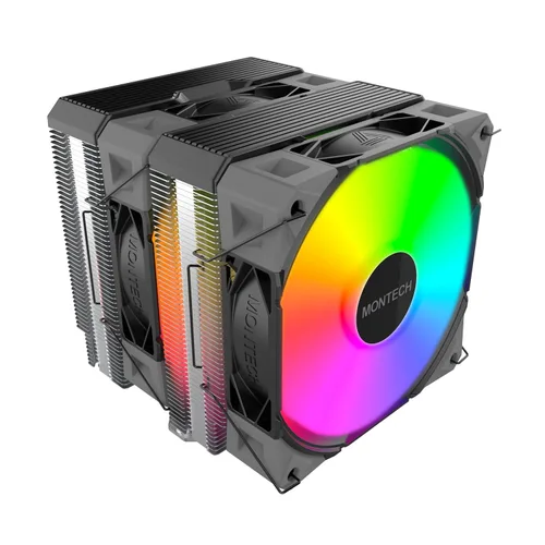 Miniatura 11 de MONTECH NX400 - Enfriador de aire de CPU, torre única, 4 tubos de calor avanzados, disipador de calor de 52 aletas, E28, ventilador de presión