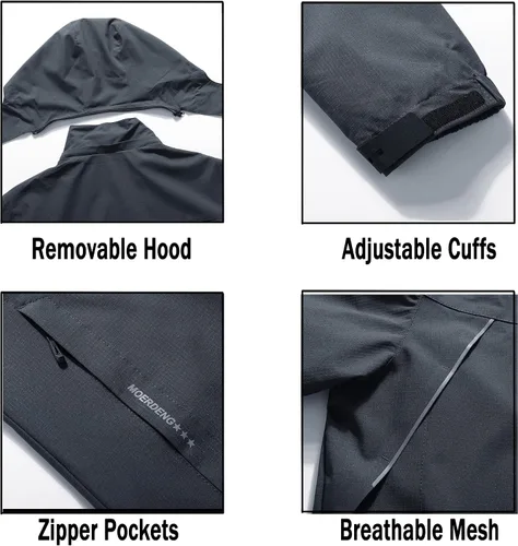 Miniatura 5 de Chaqueta impermeable y rompevientos para hombre ligera y transpirable