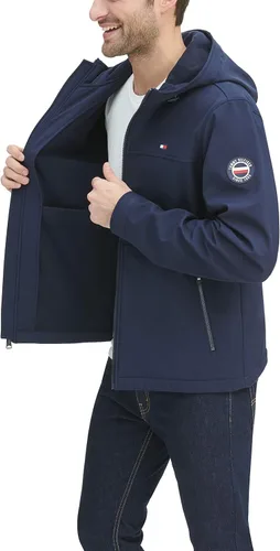 Miniatura 2 de Tommy Hilfiger Chaqueta con capucha resistente al agua Soft Shell para hombre