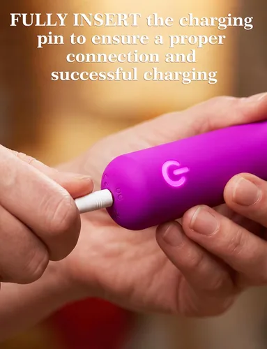 Miniatura 4 de MOIAME - Vibrador completamente de silicona para mujer, impermeabilidad IPX7, recargable, lápiz labial vibrador con punta angular, juguete sexual