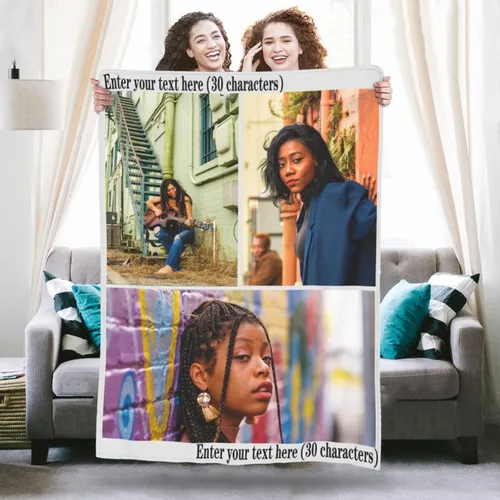 Miniatura 15 de Manta personalizable con texto en inglés «Best Daddy Ever», regalo para el Día del Padre, mantas personalizadas con fotos personalizadas, regalo