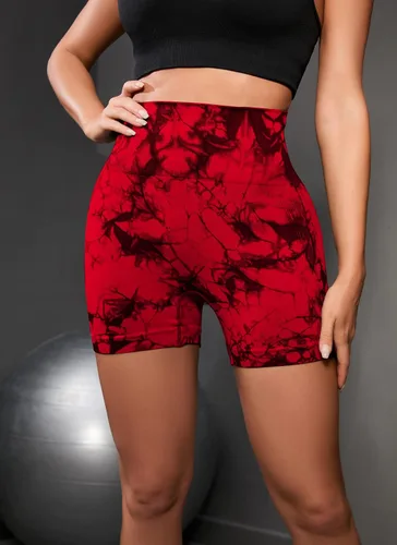 Miniatura 3 de OVESPORT Pantalones cortos de entrenamiento para mujer, con levantamiento de glúteos, cintura alta, para yoga, gimnasio, sin costuras, pantalones