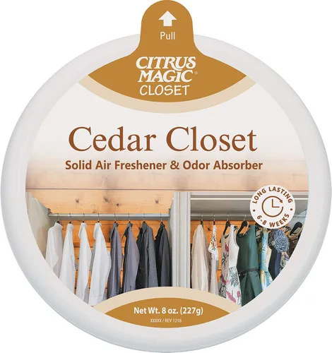 Miniatura 4 de Citrus Magic Ambientador sólido absorbente de olores para armarios, cedro, 8 onzas, paquete de 3 Armario de cedro