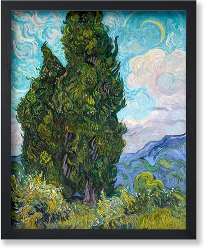 Miniatura 69 de Poster Master Póster clásico de Van Gogh, impresión impresionista vintage, regalo para artista, pintor, autorretrato, sombrero de paja, dibujo