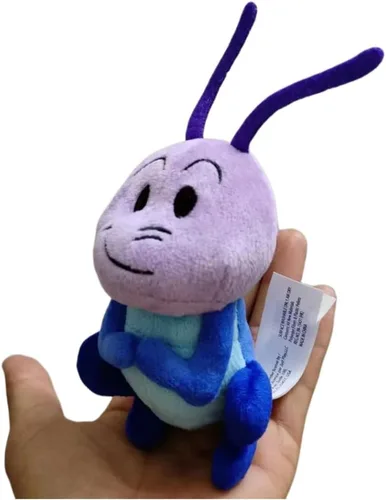 Miniatura 3 de Mulan Cricket Peluche CRI-kee - Mini puf de peluche azul y morado de 6 pulgadas