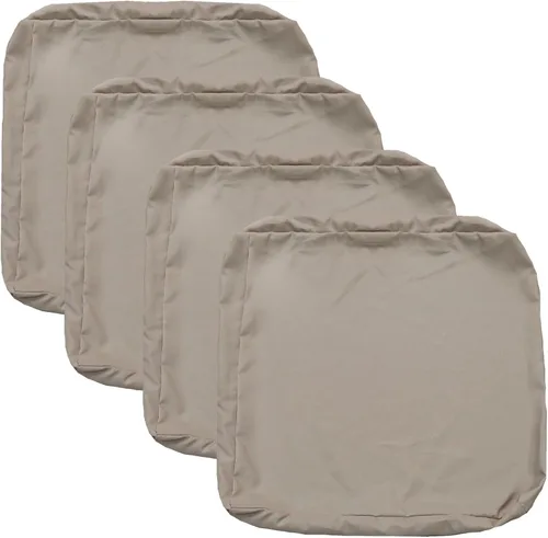 Miniatura 44 de FLYMEI Patio Cushion Covers 16x16x2.5 Waterproof Outdoor Cushion Cover Replacement 1Packs Outdoor Seat Cushion Slipcover for Rattan Chair Sofa, Beige
