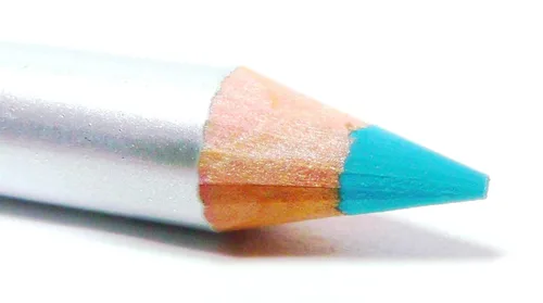 Pure Ziva Lápiz delineador de ojos de madera azul turquesa azul claro vibrante, delineador de ojos profesional HD a prueba de manchas, de larga