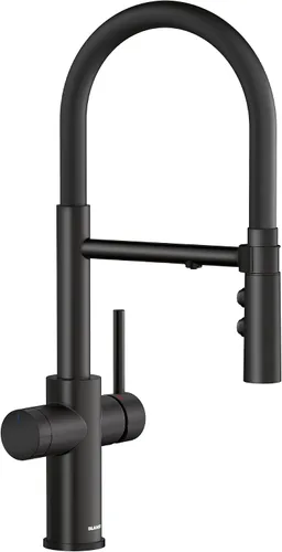 Miniatura 5 de Blanco 442990 CATRIS Flexo Filtro Semi-Pro Pull-Down Grifo De Cocina De Arco Alto 1.5 GPM - Cromo