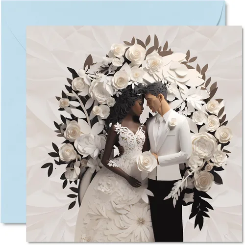 Miniatura 12 de Stuff4 Tarjetas de boda para parejas – Mejor día – Felicitaciones feliz regalos de compromiso, felicitaciones bien hechas, tarjetas de felicitación