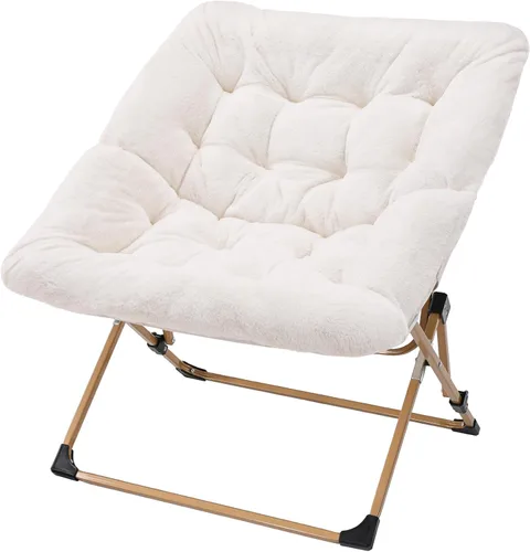 Miniatura 20 de OAKHAM Cómoda silla para adultos, suave piel sintética plegable para dormitorio, sala de estar, dormitorio, silla de lectura flexible
