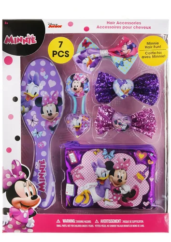 Miniatura 6 de TownleyGirl - Juego de pelo de Minnie Mouse, incluye cepillo para el pelo, lazos para el cabello y pinzas para el cabello, 7