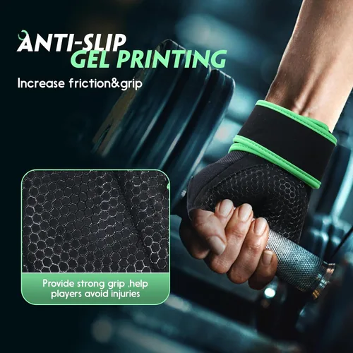 Miniatura 3 de Guantes de Entrenamiento Guantes de Gimnasio Guantes de Levantamiento de Pesas para Hombres y Mujeres con Almohadilla Completa en la Palma, Soporte
