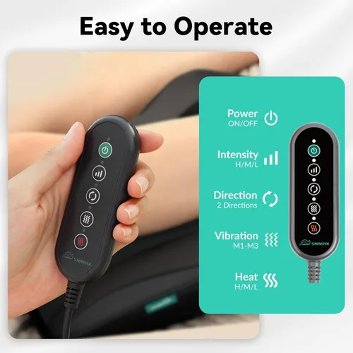 Miniatura 7 de Snailax Masajeador de cuello con calor, masajeador de espalda Shiatsu 4D para aliviar el dolor de tejido profundo, amasar, calentar y vibración