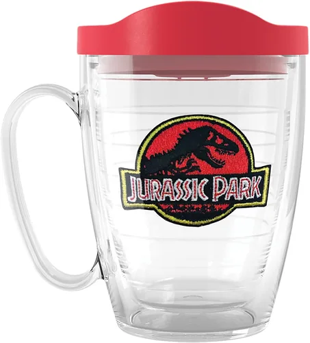 Miniatura 13 de Tervis Vaso aislado de doble pared con logotipo jurásico universal fabricado en Estados Unidos mantiene las bebidas frías y calientes, 10 onzas