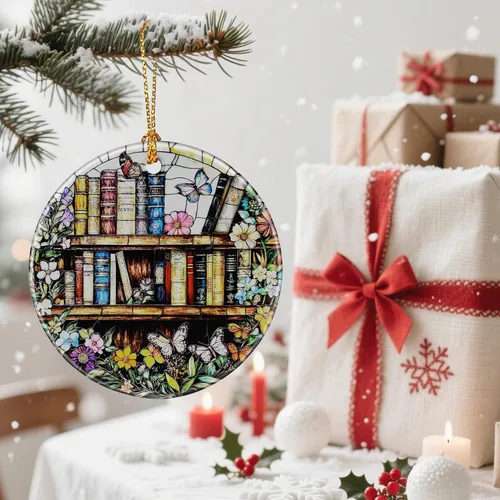 Miniatura 6 de Encantadores Adornos de Navidad Temáticos de Libros: Adornos para Árbol de Navidad y Decoración Festiva – Regalos y Ideas de Regalo Perfectas