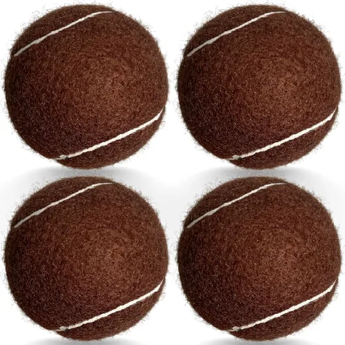 Miniatura 5 de Pelotas de tenis, paquete de 4 pelotas de tenis de práctica para principiantes, pelotas de tenis de entrenamiento para mascotas y perros Verde