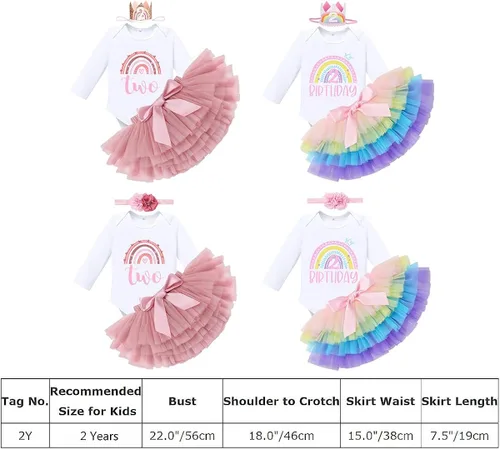 Miniatura 7 de IMEKIS Traje bohemio para bebé niña de 1er 2 cumpleaños + falda tutú + diadema de manga larga para sesión de fotos