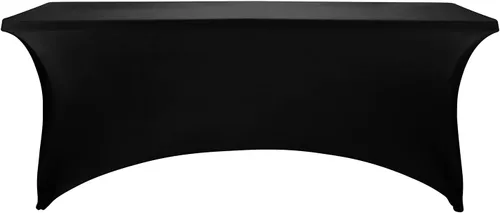 Miniatura 7 de LZY Fundas de mesa de elastano de 6 pies, manteles elásticos/ajustables para mesa plegable de 6 pies, manteles rectangulares de elastano para bodas