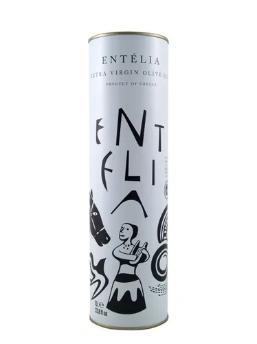 Miniatura 4 de Entelia Aceite de oliva virgen extra 16.9 fl oz (16.9 fl oz) Aceite de oliva griego monovarietal Koroneiki DOP Kolymvari Creta AOVE premium
