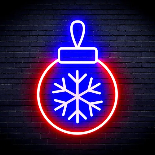 Miniatura 10 de ADVPRO Letrero de neón LED de silicona de la flexión del ornamento del árbol de Navidad - azul - st16s32-fnu0119-b