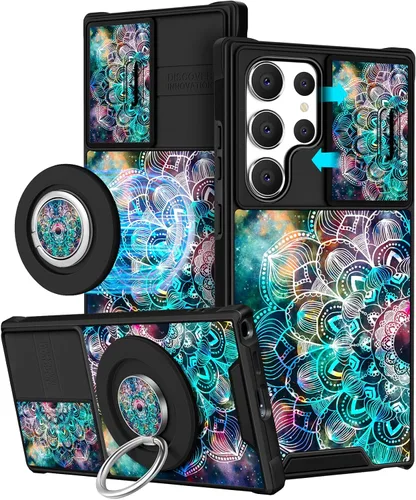 Miniatura 51 de Funermei Funda para teléfono Samsung Galaxy A15 5G - [2 en 1] Funda para teléfono de mujeres lindas chicas, diseño femenino de mariposa negra
