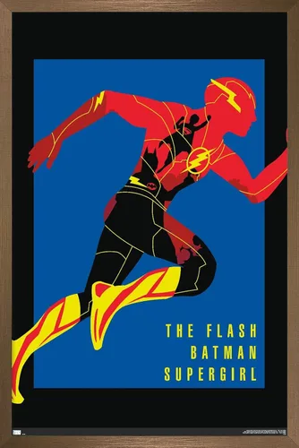 Miniatura 9 de Trends International DC Comics Movie The Flash - Póster de pared de héroes Versión enmarcada de caoba