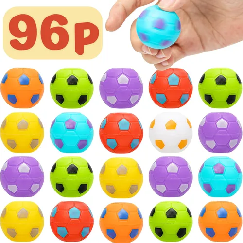 Miniatura 8 de AZEN 24 piezas de recuerdos de fiesta de fútbol para niños 4-8 8-12, mini spinners de fútbol con juguetes de pelota, rellenos de bolsas de regalo