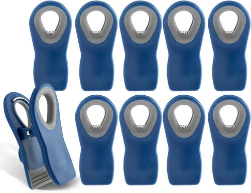 Miniatura 45 de COOK WITH COLOR Clips para bolsas de chips con imán para almacenamiento de alimentos con agarre hermético para bolsas de pan, bolsas de aperitivos