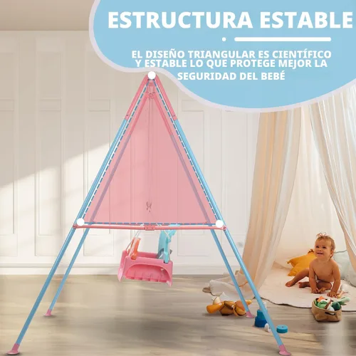 Miniatura 8 de TALECO Gear - Juego de columpios 3 en 1 para patio trasero, columpio de bebé para exteriores/interiores, juego de columpios para niños de 6 meses