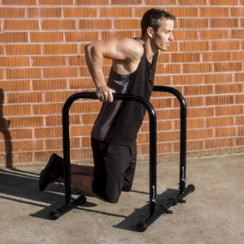 Miniatura 2 de ProsourceFit Estación de soporte de inmersión, barra de prensa de cuerpo resistente Ultimate con conector de seguridad para inmersiones de tríceps