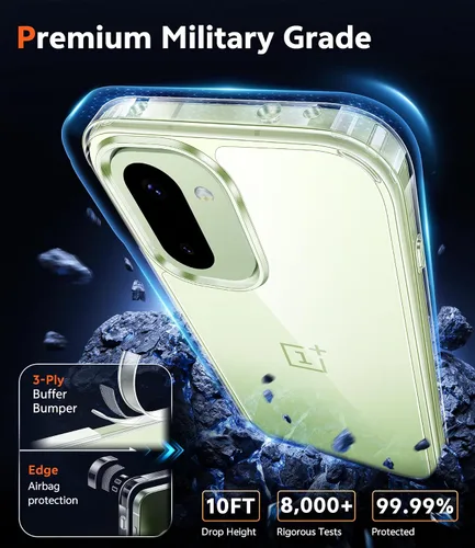 Miniatura 641 de FNTCASE Funda para iPhone 13 Pro-Max: Fundas magnéticas transparentes compatibles con Magsafe Slim anti amarillamiento protección contra caídas
