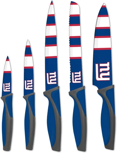 Miniatura 6 de The Sports Vault NFL Chicago Bears - Juego de cuchillos de cocina (5 piezas)