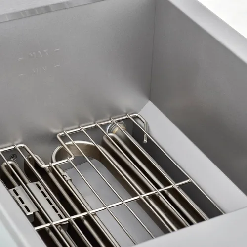 Miniatura 8 de Value Series Freidora Comercial Eléctrica de Piso, Freidora Profunda de Acero Inoxidable de 18 kg para Restaurantes, 1 Fase, 240V