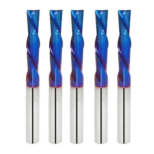 Miniatura 16 de Ruhi - Broca de enrutador en espiral Upcut de 3 flautas de 1/4 pulgadas, diámetro de corte de 1/8 pulgadas, CL, carburo sólido OVL de 2-1/2 pulgadas
