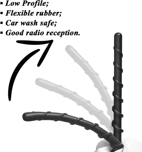 Miniatura 2 de Antena corta para Harley Davidson Touring Street Glide Electra Glide Road Glide Tri Glide Ultra Limited/Classic, 1998-2026 Diseñada