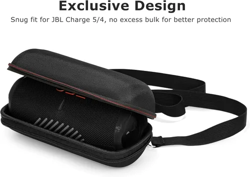 Miniatura 2 de Ginsco Funda rígida de transporte para JBL Charge 5/Charge 4 impermeable portátil Bluetooth altavoz, funda de viaje con correa ajustable