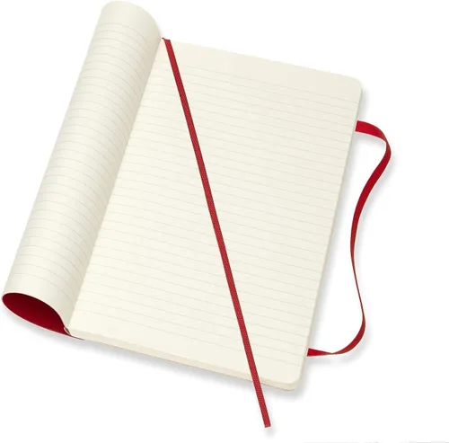 Miniatura 5 de Moleskine - Cuaderno clásico, tapa suave, grande (5 x 8.25 pulgadas), a rayas/forrado, rojo escarlata, 192 páginas